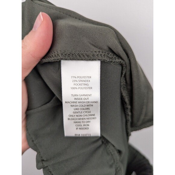 Joie Women's Stretchy Knit Pull On Pants M Elastic Waist Drawstring Olive Jogger - Picture 10 of 11